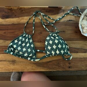 Aerie bikini top green
